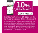 10% Online-Rabatt von  im aktuellen mea - meine apotheke Prospekt für 