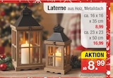 Laterne für 8,99 € bei Zimmermann im Angebot Laterne im aktuellen Zimmermann Prospekt