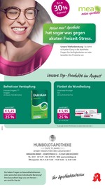 Aktueller mea - meine apotheke Apotheken Prospekt in Rehna und Umgebung, "Unsere August-Angebote" mit 4 Seiten, 01.08.2025 - 31.08.2025