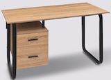Bureau effet bois en promo chez La Foir’Fouille Mérignac à 69,99 €