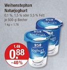 Naturjoghurt bei V-Markt im Peiting Prospekt für 0,88 €