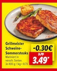 Schweine-Sommersteaks im Angebot bei Lidl in Kamp-Lintfort Schweine-Sommersteaks Angebote von Grillmeister bei Lidl Kamp-Lintfort für 3,49 €