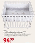 4-eckiges Laufgitter „Animals“ im Rossmann Prospekt 4-eckiges Laufgitter „Animals“ von roba im aktuellen Rossmann Prospekt für 94,99 €
