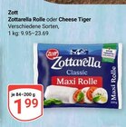 Zottarella Rolle Angebote von Zott bei GLOBUS Erlangen für 1,99 €