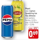 Cola oder Sparkling Ice Tea Zitrone Angebote von Pepsi oder Lipton bei EDEKA Neustadt für 0,69 €