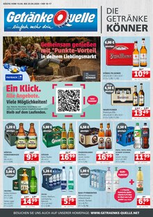 Bier im Getränke Quelle Weydringer Prospekt "...einfach mehr drin" mit 4 Seiten (Goslar)