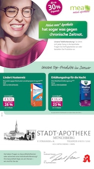 mea - meine apotheke Prospekt der KW 5 "Unsere Januar-Angebote" Aktueller mea - meine apotheke Prospekt "Unsere Januar-Angebote" Seite 1 von 4 Seiten
