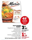 Plat Cuisiné - Marie dans le catalogue Super U