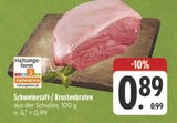 Schweinesaft-/ Krustenbraten bei EDEKA im Krumhermersdorf Prospekt für 0,89 €