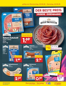 Wurst im Netto Marken-Discount Prospekt "Aktuelle Angebote" mit 70 Seiten (Jena)