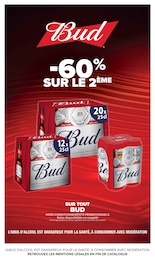 Prix et réduction Bud dans le prospectus Carrefour en cours Offre Bud dans le catalogue Carrefour du moment à la page 13
