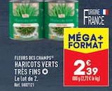 Promo HARICOTS VERTS TRÉS FIN à 2,39 € dans le catalogue Aldi à Luxeuil-les-Bains