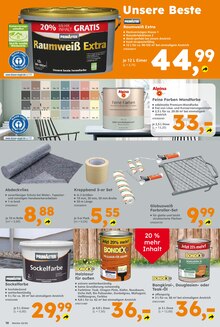 Wandfarbe im aktuellen Globus-Baumarkt Prospekt (Dortmund) Wandfarbe im Globus-Baumarkt Prospekt "Immer eine Idee besser" mit 12 Seiten (Dortmund)