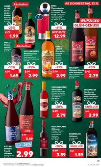 Glühwein im aktuellen Kaufland Prospekt (Regensburg) Glühwein im Kaufland Prospekt "KNÜLLER" mit 62 Seiten (Regensburg)