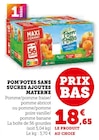 Pom'Potes Sans Sucres Ajoutés - Materne en promo chez Super U Pom'Potes Sans Sucres Ajoutés - Materne dans le catalogue Super U