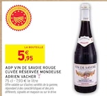 AOP Vin de Savoie Rouge Cuvée Réservée Mondeuse - ADRIEN VACHER en promo chez Intermarché Tarbes à 5,95 €