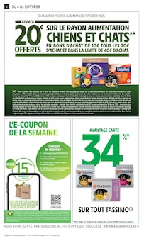 Prospectus Intermarché de la semaine "JUSQU'À -60% DE REMISE IMMÉDIATE SUR LE 2ÈME" avec 2 pages, valide du 04/02/2025 au 16/02/2025 pour Erdeven et alentours