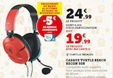 Casque Turtle Beach Recon 50N - Turtle Beach en promo chez Hyper U Saint-Raphaël à 19,99 €