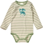 Body Langarm mit Drachen-Motiv, grün + beige, Gr. 98/104 von ALANA für 6,90 € bei dm-drogerie markt im Angebot Body Langarm mit Drachen-Motiv, grün + beige, Gr. 98/104 von ALANA im aktuellen dm-drogerie markt Prospekt