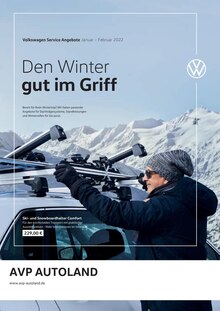 Volkswagen Prospekt für Eichendorf, Niederbay: Den Winter gut im Griff, 1 Seite, 01.01.2022 - 28.02.2022