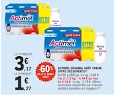 Défenses Immunitaires Original Goût Fraise - ACTIMEL en promo chez E.Leclerc Défenses Immunitaires Original Goût Fraise - ACTIMEL dans le catalogue E.Leclerc