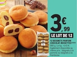 12 Beignets Parfum Chocolat-Noisettes - E.Leclerc à Villemomble 12 Beignets Parfum Chocolat-Noisettes en promo chez E.Leclerc Villemomble à 3,99 €