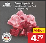 Gulasch gemischt im Angebot bei Netto Marken-Discount in Wismar Gulasch gemischt Angebote von Gut Ponholz bei Netto Marken-Discount Wismar für 4,79 €