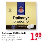 Aktuelles Dallmayr Kaffeepads Angebot bei E center in Karlsruhe ab 1,69 €