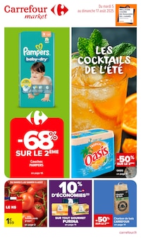 Prospectus Carrefour Market à Issoire, "LES COCKTAILS DE L’ÉTÉ", 15 pages de promos valables du 05/08/2025 au 17/08/2025