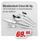 Menübesteck Croco 60-tlg. im Angebot bei Möbel AS in Neustadt Menübesteck Croco 60-tlg. Angebote bei Möbel AS Neustadt für 69,95 €