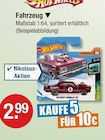 Fahrzeug von Hot Wheels im aktuellen V-Markt Prospekt für 2,99 €