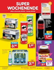 Wasser im Netto Marken-Discount Prospekt "Aktuelle Angebote" mit 60 Seiten (Cottbus)