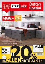 Boxspringbett im XXXLutz Möbelhäuser Prospekt "Betten Spezial" auf Seite 1