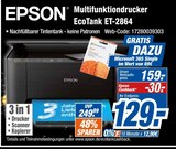 Multifunktionsdrucker EcoTank ET-2864 Angebote von EPSON bei expert Homburg für 129,00 €