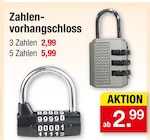 Zahlenschloss Angebote bei Zimmermann Gifhorn für 2,99 €