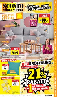 Kissen im Sconto SB Prospekt "SCHÖN WOHNEN FÜR DEIN BUDGET!" mit 12 Seiten (Dresden)