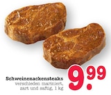 Aktuelles Schweinenackensteaks Angebot bei E center in Wiesbaden ab 9,99 €