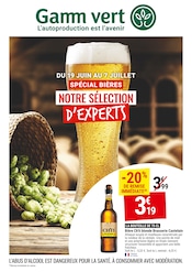 Prospectus Gamm vert à Sorges, "Spécial bières", 4 pages de promos valables du 19/06/2024 au 07/07/2024