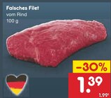 Falsches Filet vom Rind im Angebot bei Netto Marken-Discount in Straubing Falsches Filet vom Rind Angebote bei Netto Marken-Discount Straubing für 1,39 €