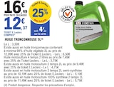 Huile tronçonneuse 5L - Foxter en promo chez E.Leclerc Montpellier à 12,37 €