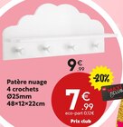 Promo Patère nuage à 7,99 € dans le catalogue Maxi Bazar à Lyon