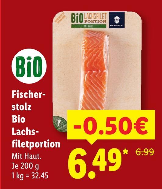 Bio Lachsfiletportion