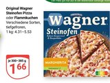 Steinofen Pizza Angebote von Original Wagner bei GLOBUS Neubrandenburg für 1,66 €