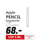 Pencil Eingabestift Angebote von Apple bei MediaMarkt Saturn Stralsund für 68,00 €