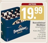 WeißBier Angebote von Benediktiner bei WEZ Espelkamp für 19,99 €