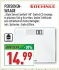 PERSONENWAAGE Angebote von SOEHNLE bei Marktkauf Erftstadt für 14,99 €