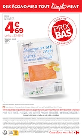 Promos Saumon Fumé dans le catalogue "CARREFOUR MARKET" de Carrefour Market Saumon Fumé en promo dans le catalogue Carrefour Market à la page 12