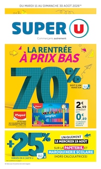 Catalogue Super U de la semaine 33, "SUPER U", page 1, 11/08/2026 - 30/08/2026 Prospectus Super U en cours, "SUPER U", page 1 sur 28