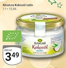 Kokosöl nativ Angebote von Alnatura bei GLOBUS Erfurt für 3,49 €