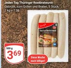 Aktuelles Thüringer Rostbratwurst Angebot bei GLOBUS in Braunschweig ab 3,69 €